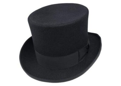 Herrhattar Tonak Top hat svart